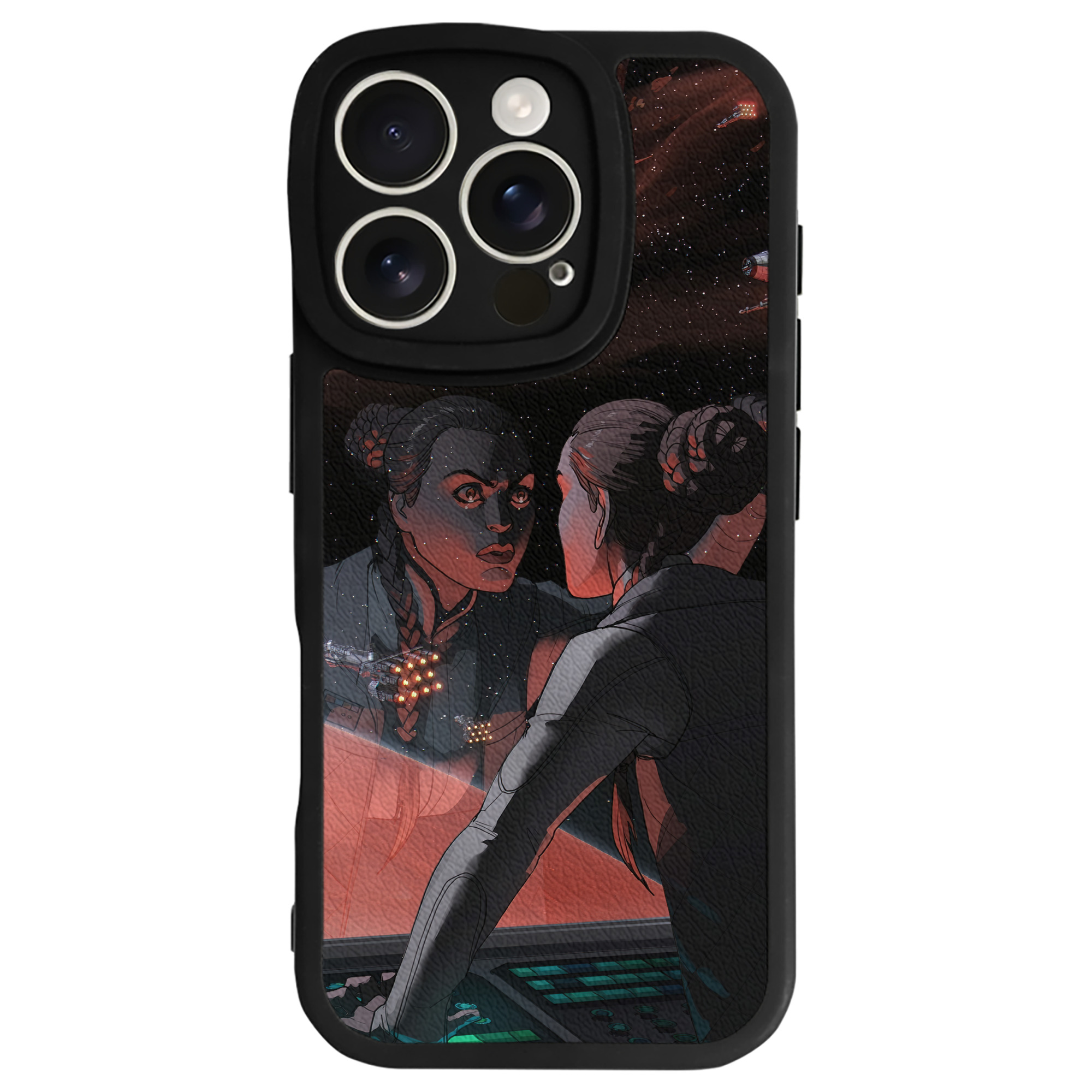（画像用） スター・ウォーズ Star Wars 【iPhone 16シリーズ対応】シリコンスマホケース（レザー調） 材質：シリコン